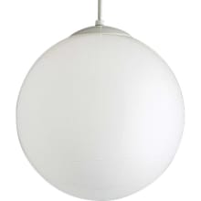Opal Globes Single Light 14" Wide Pendant