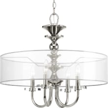 Marche 4 Light 22" Wide Taper Candle Drum Chandelier