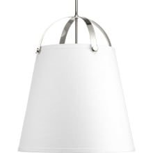 Galley Collection 21" Wide 3 Light Large Pendant with Linen Shade