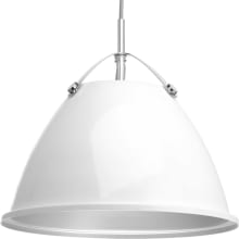 Tre 15" Wide Pendant with Metal Shade