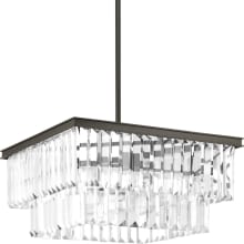 Glimmer 4 Light 20" Wide Pendant with Prismatic Drop Glass