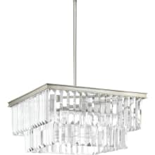 Glimmer 4 Light 20" Wide Pendant with Prismatic Drop Glass