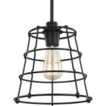 Chambers 10" Wide Pendant with Wire Frame Shade