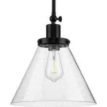 Hinton 12" Wide Pendant with Seeded Glass Shade