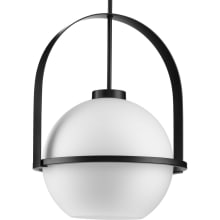 Delayne 16" Wide Pendant with Frosted Glass Shade