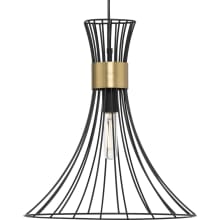 Lorin 18" Wide Pendant with Metal Shade