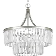 Glimmer 5 Light 22" Wide Chandelier with Prismatic Drop Glass