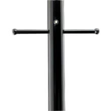 7 Foot Aluminum Outdoor Light Post with Ladder Rest and Photocell