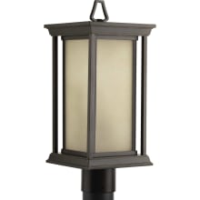 Endicott Single Light 7-3/8" Wide Landscape Single Head Post Light with Clear Seeded Glass Shade