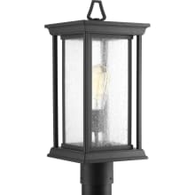 Endicott Single Light 7-3/8" Wide Landscape Single Head Post Light with Clear Seeded Glass Shade