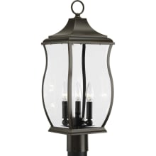 Township 8" Wide 3 Light Outdoor Post Light with Lantern Shade