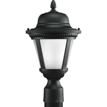 Westport LED Post Light with White Seeded Glass - 16" Tall