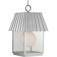 Point Dume-Hook Pond 16" Wide Outdoor Pendant with Frosted and Patterned Glass Shades