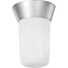 Cast Aluminum Series 4-3/4" Convertible Single Light Outdoor Flush Mount Ceiling Fixture / Wall Sconce with Threaded Opal Glass Shade