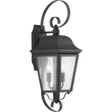Kiawah 2 Light 7-1/2" Wide Outdoor Wall Sconce with Clear Seeded Glass Panels
