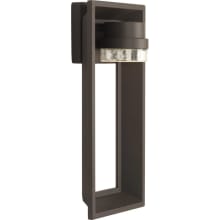 Z-1010 Light 7-1/2" Wide Integrated LED Outdoor Wall Sconce with Clear Seeded Glass Diffuser - ADA Compliant