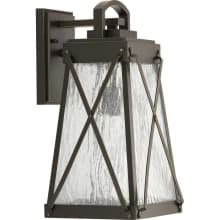 Creighton Single Light 8-3/8" Wide Outdoor Wall Sconce with Clear Seeded Glass Panels