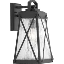 Creighton Single Light 8-3/8" Wide Outdoor Wall Sconce with Clear Seeded Glass Panels