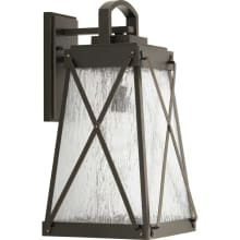 Creighton Single Light 10-1/2" Wide Outdoor Wall Sconce with Clear Seeded Glass Panels