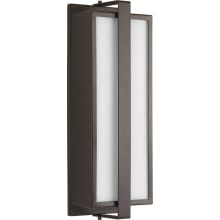 Diverge 2 Light 17-3/4" High Outdoor Wall Sconce with An Etched Glass Shade