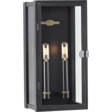 Stature 2 Light 16" Tall Outdoor Wall Sconce
