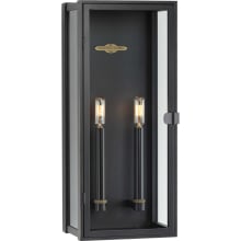 Stature 2 Light 21" Tall Outdoor Wall Sconce