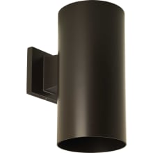 Cylinder 1 Light Outdoor Wall Sconce with Metal Cylinder Shade - 12" Tall