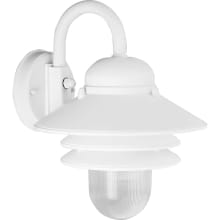 Newport 1 Light 12.875" Tall Outdoor Wall Sconce with Prismatic Acrylic Diffuser