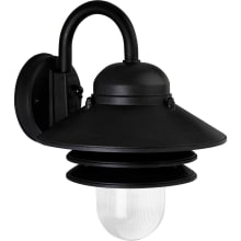 Newport 1 Light 12.875" Tall Outdoor Wall Sconce with Prismatic Acrylic Diffuser