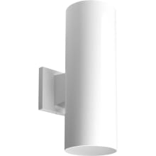 Cylinder 14" Tall 2 Light Outdoor Wall Sconce
