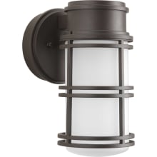 Bell 11" Tall LED Outdoor Wall Sconce with Etched Glass Diffuser