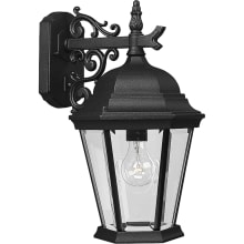 Welbourne 1 Light 16" Tall Outdoor Wall Sconce with Etched Glass Panels