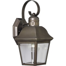 Andover 1 Light 13" Tall Outdoor Wall Sconce with Clear Beveled Glass Panels