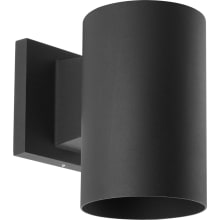 Cylinder 1 Light Outdoor Wall Sconce with Polycarbonate Cylinder Shade - 7" Tall