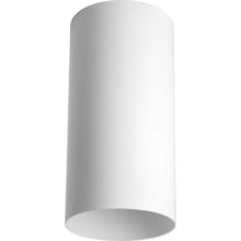 Cylinder 6" Wide X 12" Tall LED Outdoor Flush Mount Ceiling Fixture - 3000K