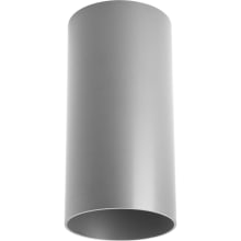 Cylinder 6" Wide X 12" Tall LED Outdoor Flush Mount Ceiling Fixture - 3000K