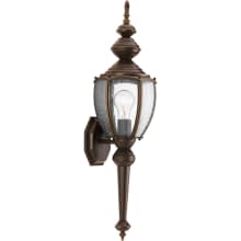 Roman Coach 1 Light 19" Tall Outdoor Wall Sconce with Clear Seeded Glass Panels