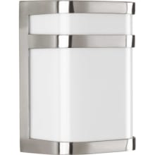 Valera Single Light 8" Tall LED ADA Compliant Outdoor Wall Sconce with White Rectangular Diffuser