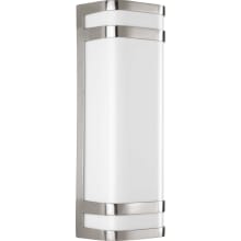 Valera LED 2 Light 6" LED ADA Approved Outdoor Wall Sconce with Polycarbonate Shade