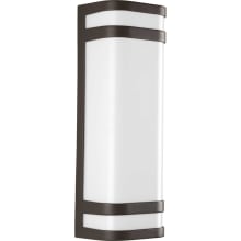 Valera LED 2 Light 6" LED ADA Approved Outdoor Wall Sconce with Polycarbonate Shade