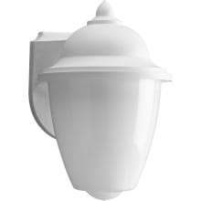 Polycarbonate 1 Light 9" Tall Outdoor Wall Sconce with White Acorn Diffuser