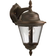 Westport 1 Light 16" Tall Outdoor Wall Sconce with Clear Seeded Glass