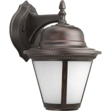 Westport LED Outdoor Wall Sconce with White Seeded Glass - 15" Tall
