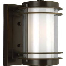 Penfield 1 Light 10" Tall Outdoor Wall Sconce with Dual Cylinder Glass Shades