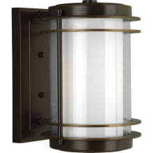 Penfield 1 Light 12" Tall Outdoor Wall Sconce with Dual Cylinder Glass Shades