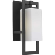 Jack Single Light 6" Wide Outdoor Wall Sconce with Linen Glass Shade