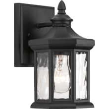 Edition 9" Tall Single Light Outdoor Wall Sconce with Water Glass Shade