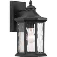 Edition 13" Tall Single Light Outdoor Wall Sconce with Water Glass Shade