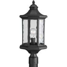 Edition 9" Wide Single Light Outdoor Post Light with Water Glass Shade
