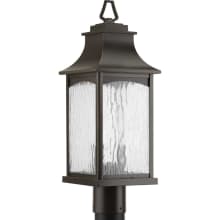 Maison 7" Wide 2 Light Outdoor Post Light with Water Glass Shade